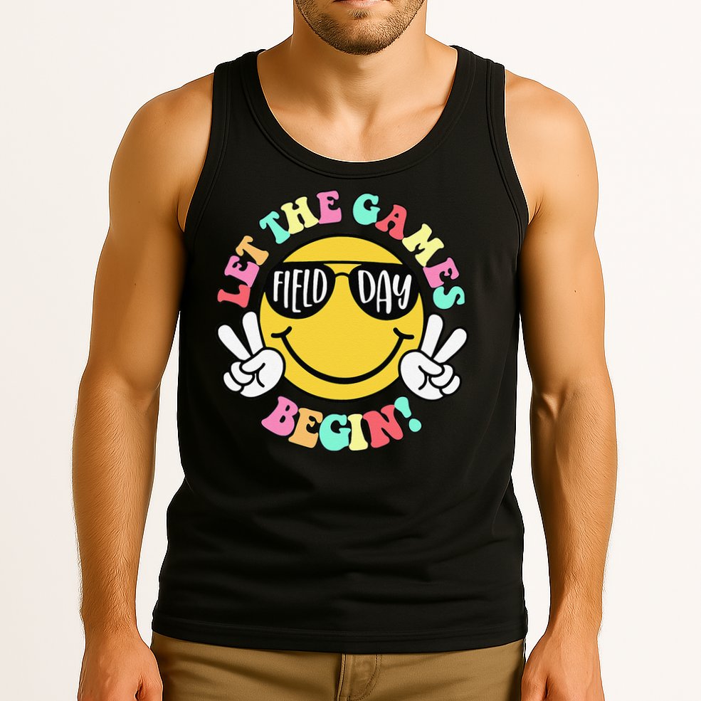 Field Day 2025 Let The Games Begin Teachers Field Day Tank Top