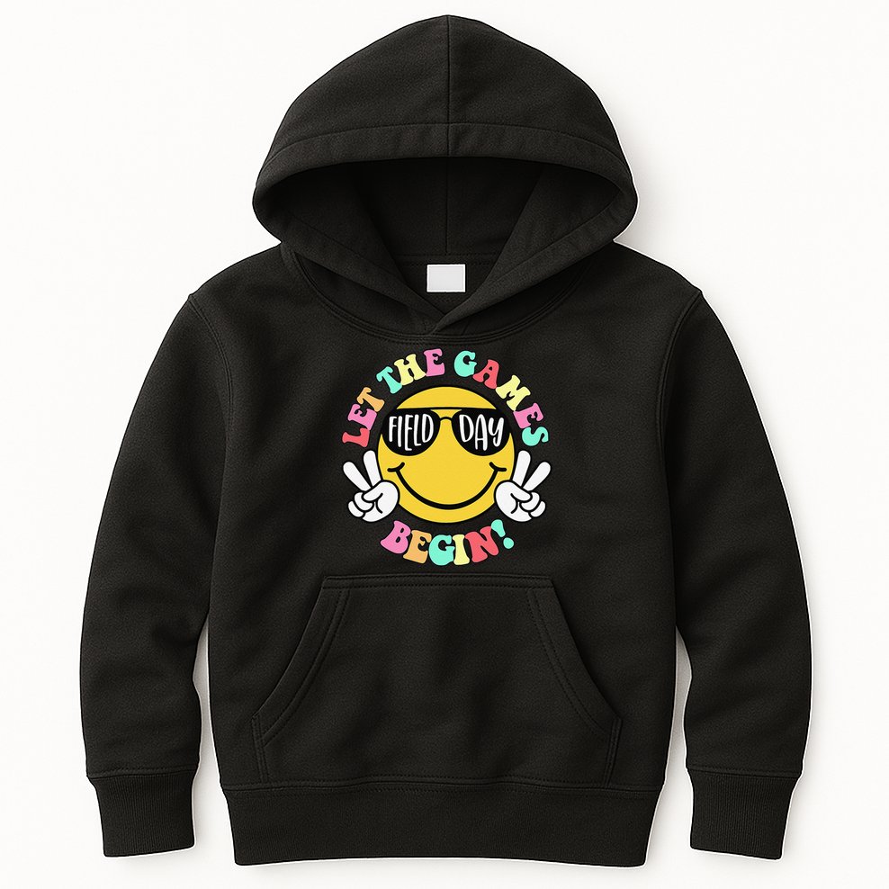 Field Day 2025 Let The Games Begin Teachers Field Day Kids Hoodie