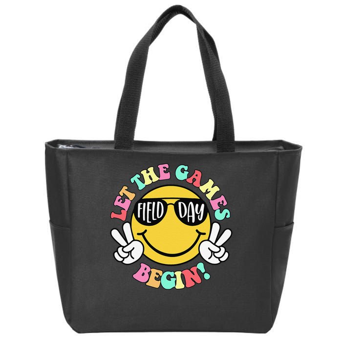 Field Day 2025 Let The Games Begin Teachers Field Day Zip Tote Bag