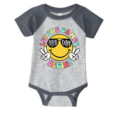 Field Day 2025 Let The Games Begin Teachers Field Day Infant Baby Jersey Bodysuit