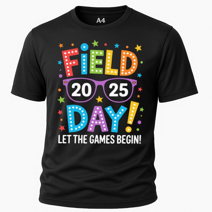 Field Day 2025 Let The Games Begin Teacher Cooling Performance Crew T-Shirt