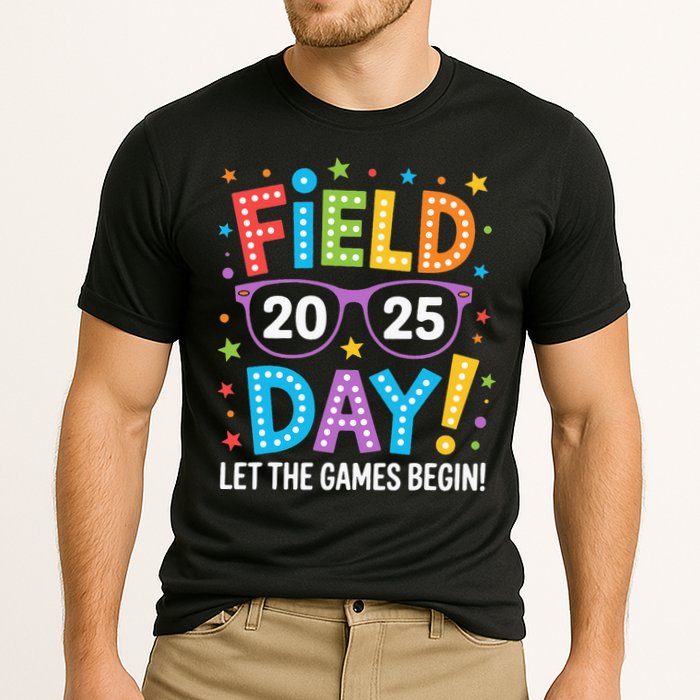 Field Day 2025 Let The Games Begin Teacher Cooling Performance Crew T-Shirt