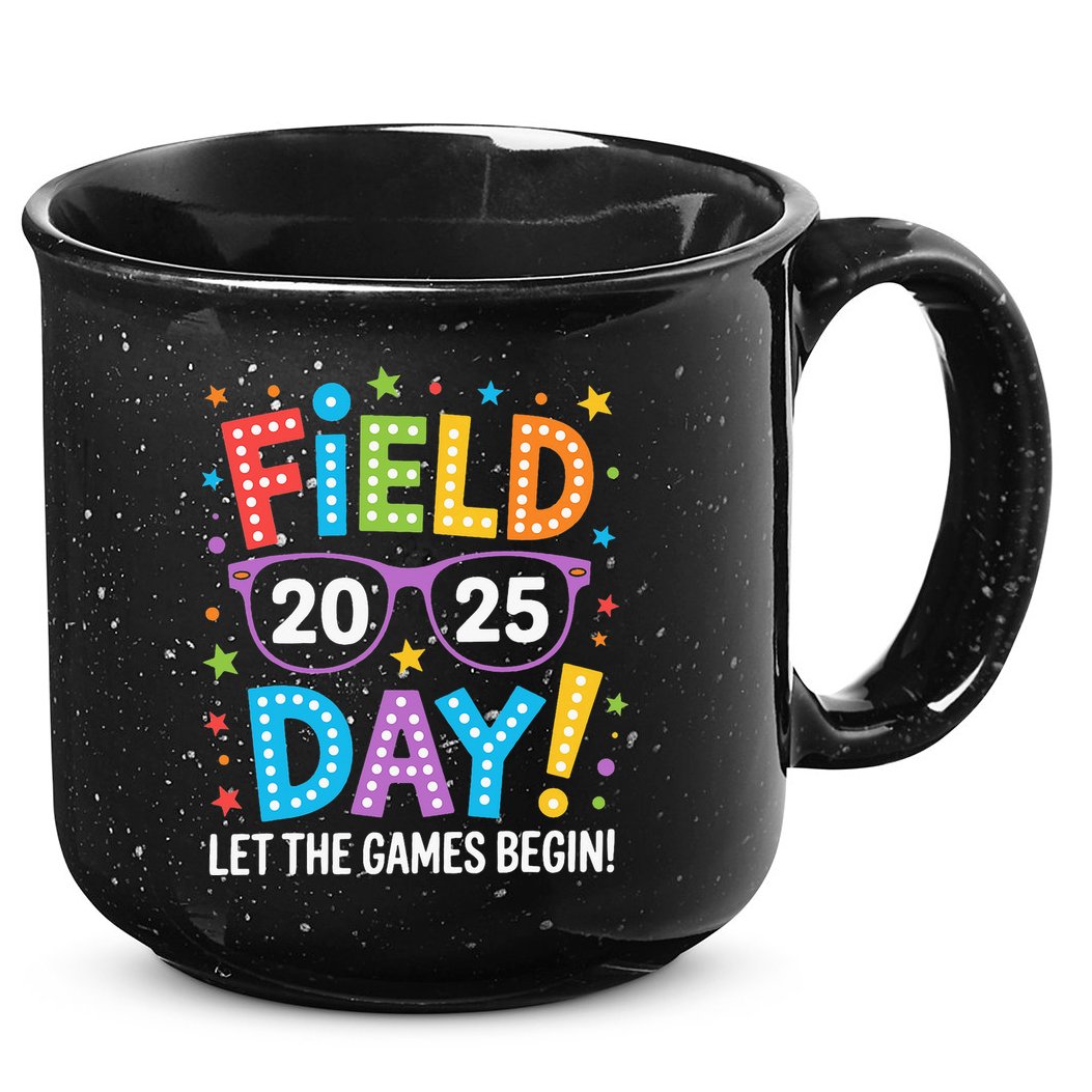 Field Day 2025 Let The Games Begin Teacher 15oz Campfire Ceramic Mug