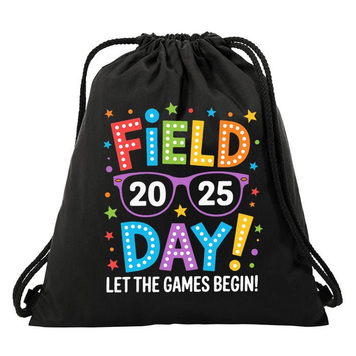 Field Day 2025 Let The Games Begin Teacher Drawstring Bag