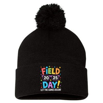 Field Day 2025 Let The Games Begin Teacher Pom Pom 12in Knit Beanie