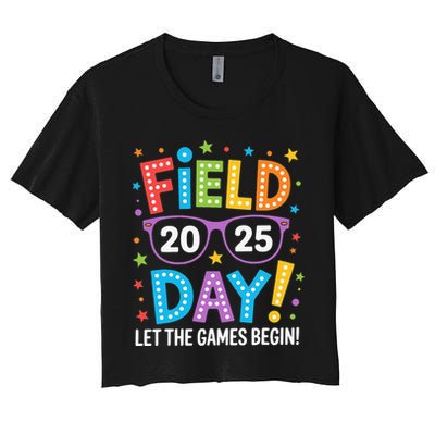 Field Day 2025 Let The Games Begin Teacher Crop Top