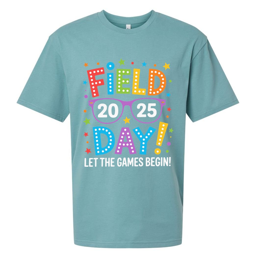 Field Day 2025 Let The Games Begin Teacher Sueded Cloud Jersey T-Shirt