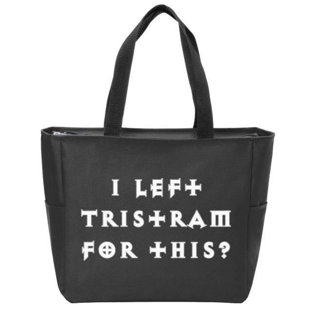 Funny Diablo 2 Zip Tote Bag