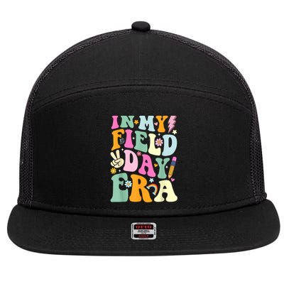 Field Day 2024 In My Field Day Era Teacher Field Day 7 Panel Mesh Trucker Snapback Hat