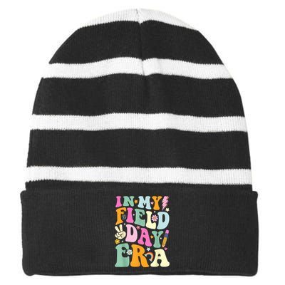 Field Day 2024 In My Field Day Era Teacher Field Day Striped Beanie with Solid Band