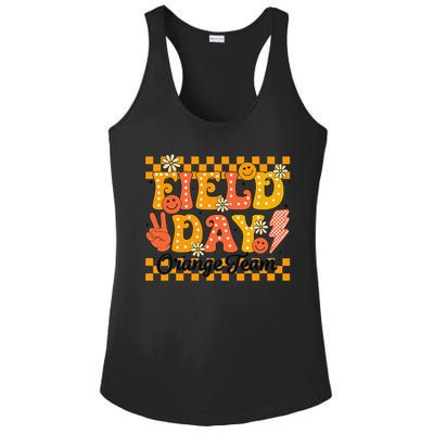Field Day 2025 Orange Team Color Field Trip Team Ladies PosiCharge Competitor Racerback Tank