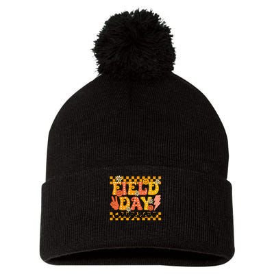 Field Day 2025 Orange Team Color Field Trip Team Pom Pom 12in Knit Beanie