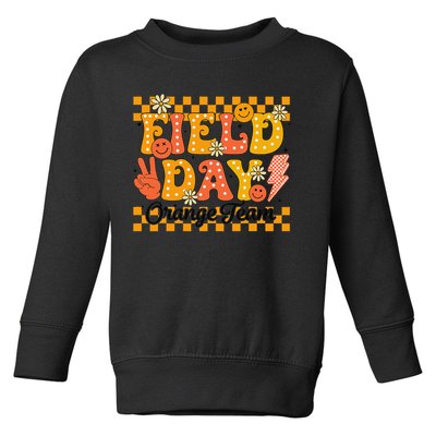 Field Day 2025 Orange Team Color Field Trip Team Toddler Sweatshirt