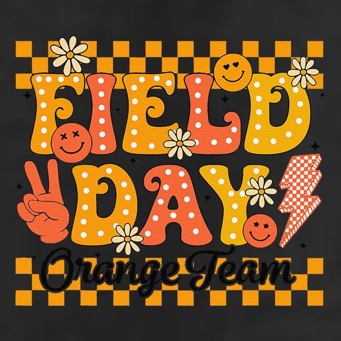 Field Day 2025 Orange Team Color Field Trip Team Golf Towel