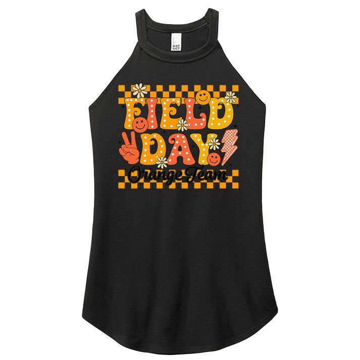 Field Day 2025 Orange Team Color Field Trip Team Women's Perfect Tri Rocker Tank