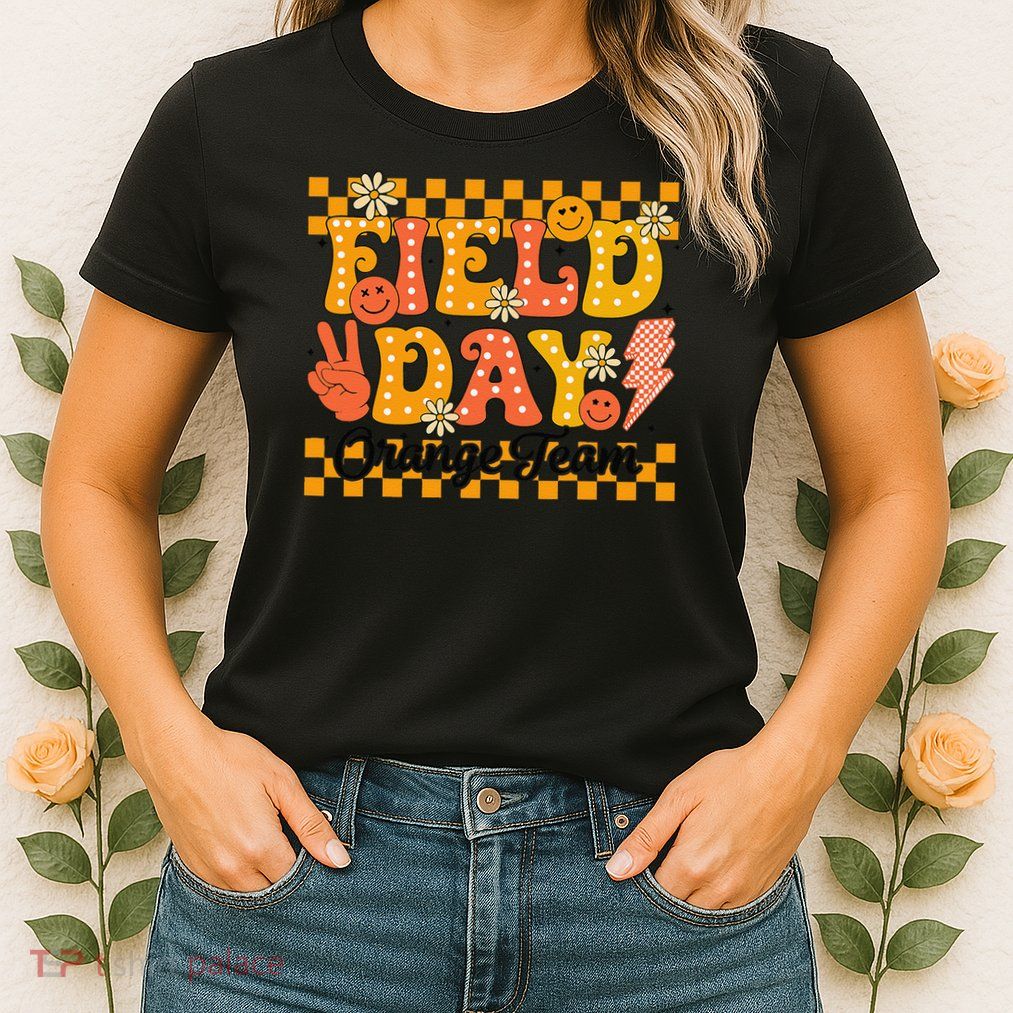 Field Day 2025 Orange Team Color Field Trip Team Womens T-Shirt