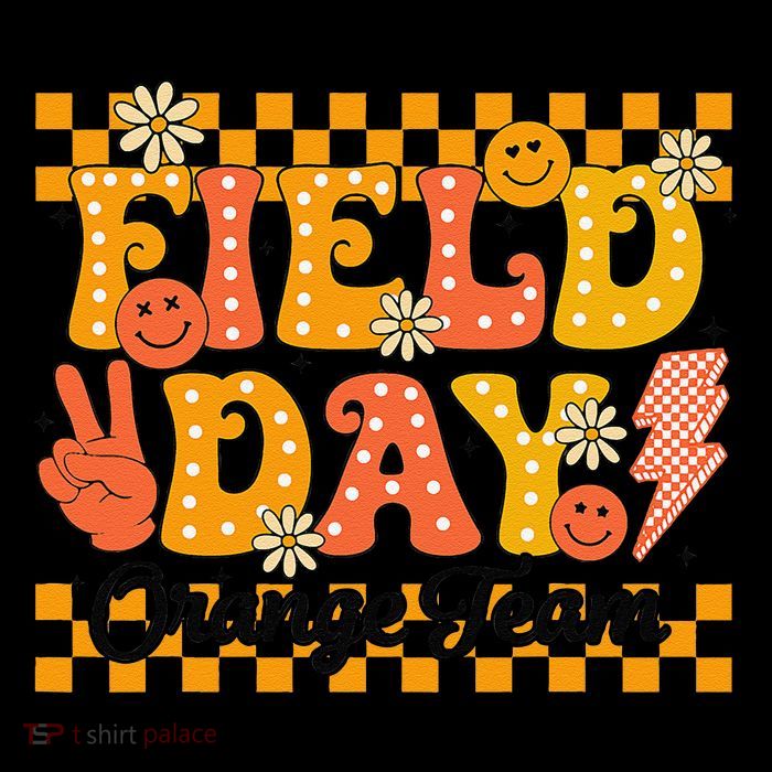 Field Day 2025 Orange Team Color Field Trip Team Womens T-Shirt
