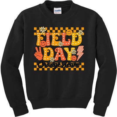 Field Day 2025 Orange Team Color Field Trip Team Kids Sweatshirt