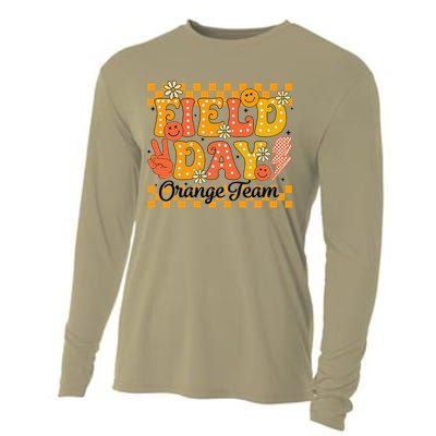Field Day 2025 Orange Team Color Field Trip Team Cooling Performance Long Sleeve Crew