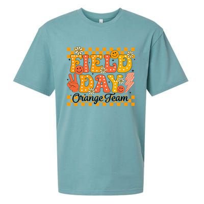 Field Day 2025 Orange Team Color Field Trip Team Sueded Cloud Jersey T-Shirt