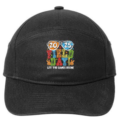 Field Day 2025 Let The Games Begin Teachers Field Day 7-Panel Snapback Hat