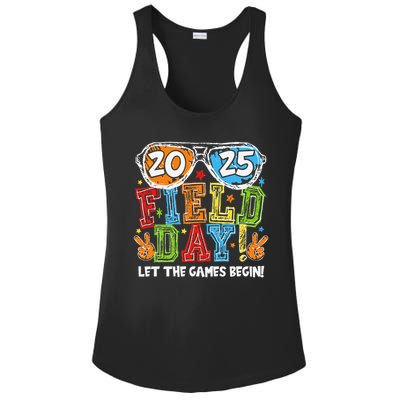 Field Day 2025 Let The Games Begin Teachers Field Day Ladies PosiCharge Competitor Racerback Tank