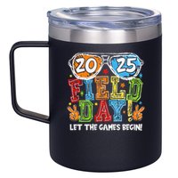 Field Day 2025 Let The Games Begin Teachers Field Day 12oz Stainless Steel Coffee Mug