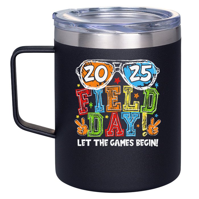Field Day 2025 Let The Games Begin Teachers Field Day 12oz Stainless Steel Coffee Mug