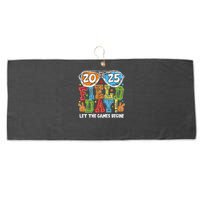 Field Day 2025 Let The Games Begin Teachers Field Day Large Microfiber Waffle Golf Towel
