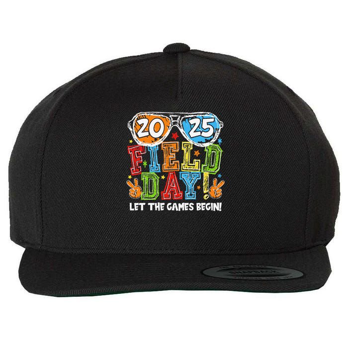 Field Day 2025 Let The Games Begin Teachers Field Day Wool Snapback Cap