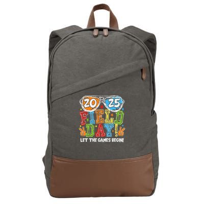 Field Day 2025 Let The Games Begin Teachers Field Day Cotton Canvas Backpack
