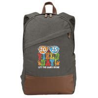 Field Day 2025 Let The Games Begin Teachers Field Day Cotton Canvas Backpack