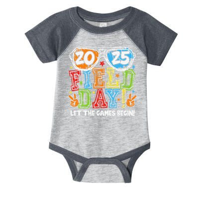 Field Day 2025 Let The Games Begin Teachers Field Day Infant Baby Jersey Bodysuit