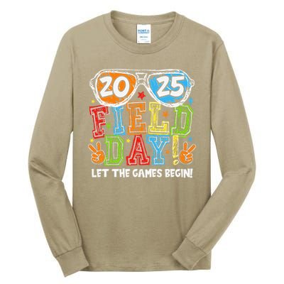 Field Day 2025 Let The Games Begin Teachers Field Day Tall Long Sleeve T-Shirt