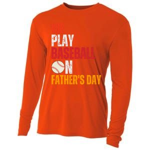 FatherS Day 2024 First Daddy Day Baseball Dad Gift Cooling Performance Long Sleeve Crew