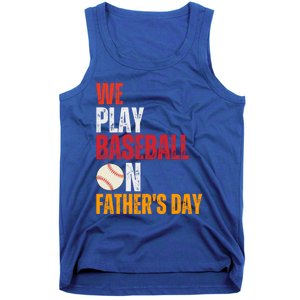 FatherS Day 2024 First Daddy Day Baseball Dad Gift Tank Top