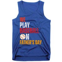 FatherS Day 2024 First Daddy Day Baseball Dad Gift Tank Top