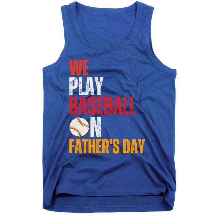 FatherS Day 2024 First Daddy Day Baseball Dad Gift Tank Top