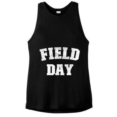 Field Day 2025 Matching Family Team Let Game Begin Gift Ladies PosiCharge Tri-Blend Wicking Tank