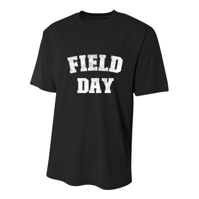 Field Day 2025 Matching Family Team Let Game Begin Gift Youth Performance Sprint T-Shirt