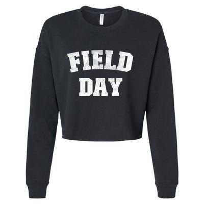 Field Day 2025 Matching Family Team Let Game Begin Gift Cropped Pullover Crew