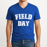 Field Day 2025 Matching Family Team Let Game Begin Gift V-Neck T-Shirt