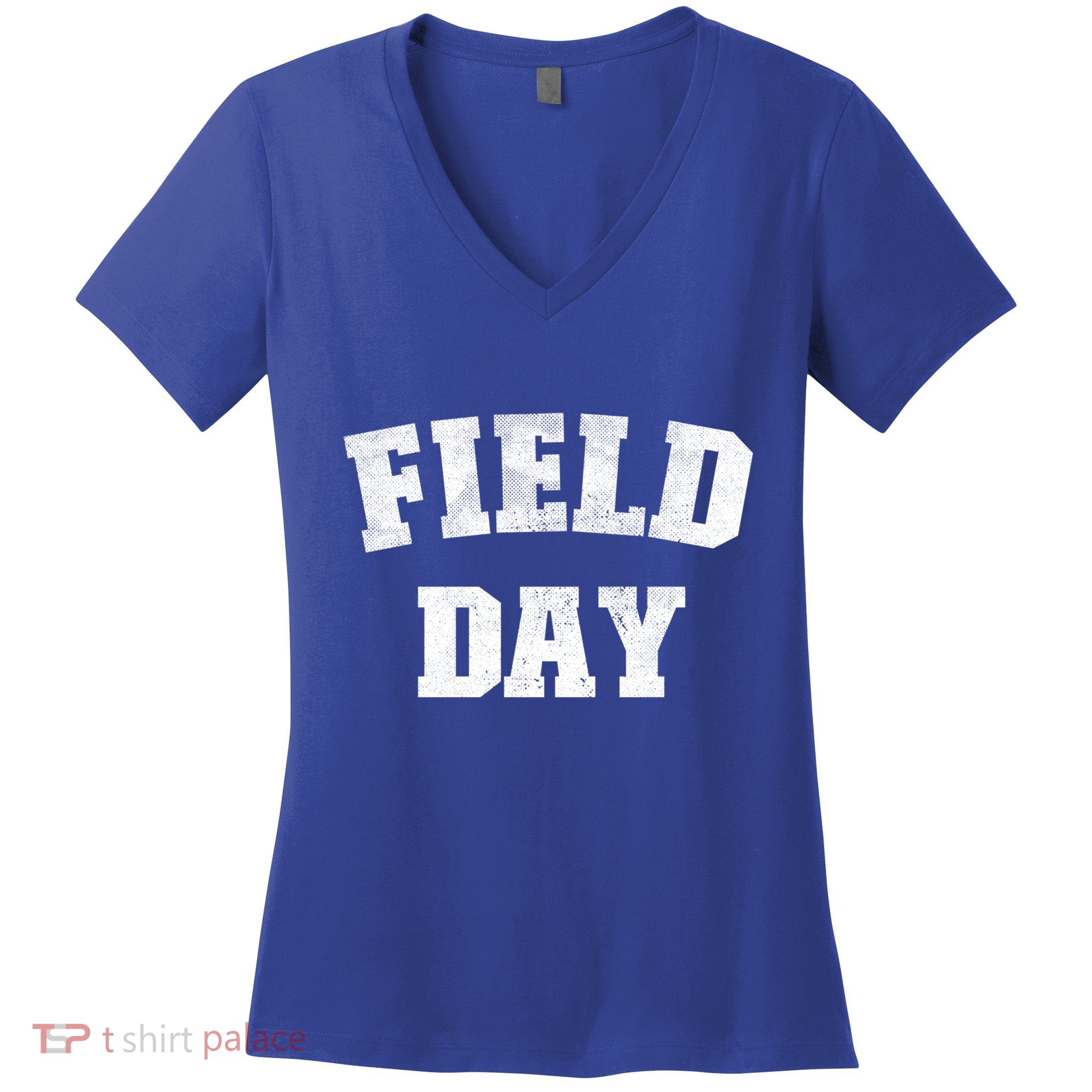 Field Day 2025 Matching Family Team Let Game Begin Gift Women's V-Neck T-Shirt