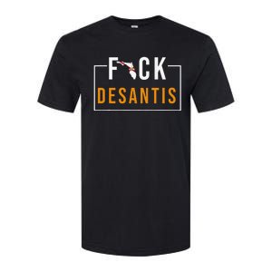 F Desantis 2024 florida flag Anti Ron Desantis 2024 Sucks Softstyle CVC T-Shirt