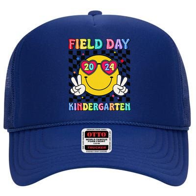 Field Day 2024 Kindergarten Fun Day Sunglasses Field Trip High Crown Mesh Back Trucker Hat