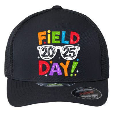 Field Day 2025 Funny Field Trip 2025 Last Day Of School Flexfit Unipanel Trucker Cap