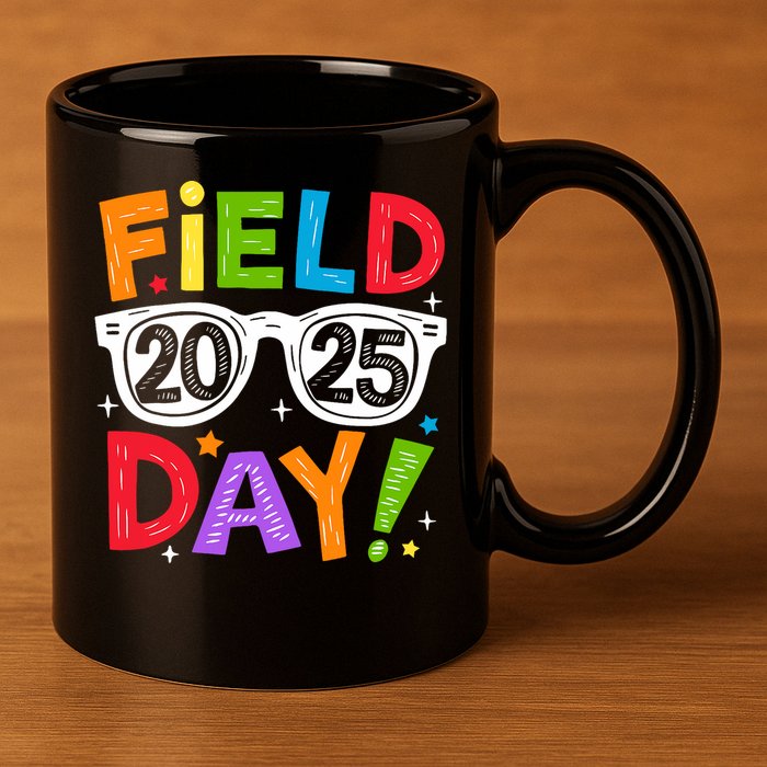 Field Day 2025 Funny Field Trip 2025 Last Day Of School 11oz C Handle Ceramic Mug