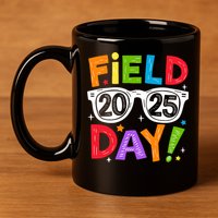Field Day 2025 Funny Field Trip 2025 Last Day Of School 11oz C Handle Ceramic Mug