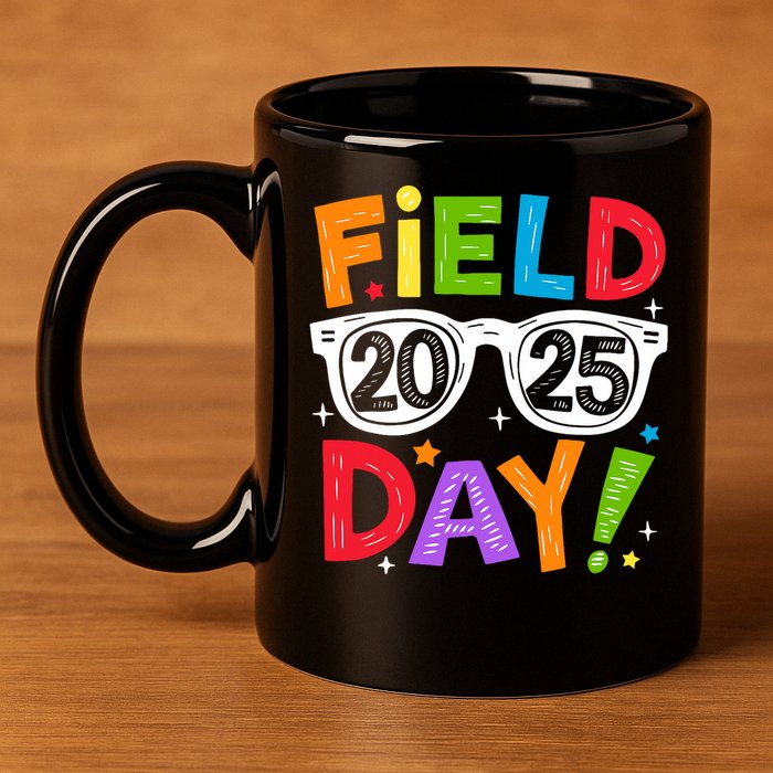 Field Day 2025 Funny Field Trip 2025 Last Day Of School 11oz C Handle Ceramic Mug