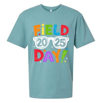 Field Day 2025 Funny Field Trip 2025 Last Day Of School Sueded Cloud Jersey T-Shirt